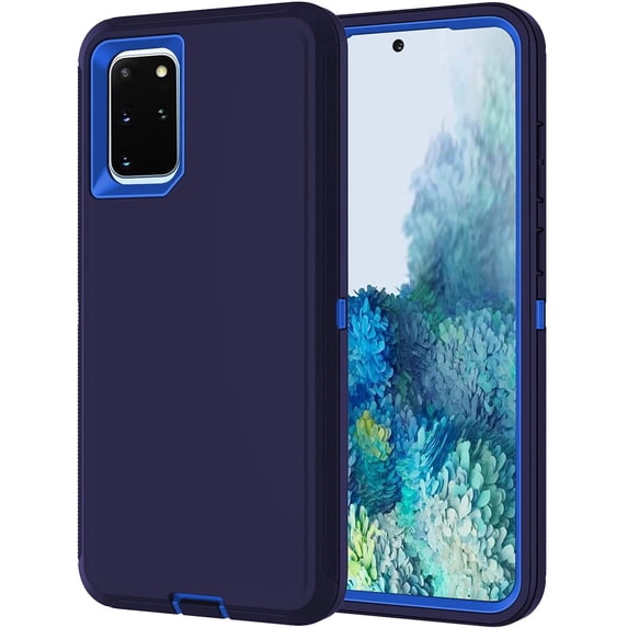 Entronix Heavy Duty Case Compatible with Galaxy S20, Shockproof Hard Cover, Navy Blue