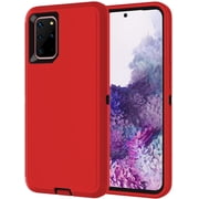 Designed for Samsung Galaxy S20 Plus Heavy Duty Case, Triple Layer Protection Shockproof Dropproof Dustproof Anti-Scratch Phone Case Cover for Samsung Galaxy S20 Plus,Red
