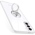 thumbnail image 1 of Designed for Samsung Galaxy S21 5G Case 6.2" Clear Shockproof Soft TPU Bumper Finger Ring Holder Anti-Scratch Silicone Transparent Protective Cases Cover - Crystal Clear, 1 of 7