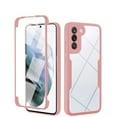 thumbnail image 1 of Designed for Samsung Galaxy S21 Case Full-Body Bumper Case Cover Built in Screen Protector Shockproof Transparent Back 360 Full Body Protective Case for Samsung Galaxy S21, Pink, 1 of 7