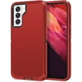 thumbnail image 1 of Entronix Heavy Duty Case Compatible with Galaxy S21 FE, Shockproof Hard Cover, Red, 1 of 7