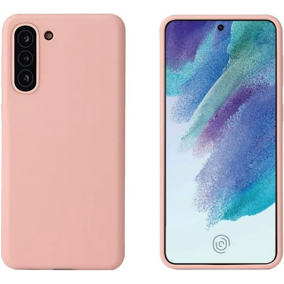 Designed for Samsung Galaxy S21 Fan Edition,Slim Liquid Silica Gel Shockproof Phone Cover Soft Anti-Scratch Microfiber Lining Protection Case for Samsung Galaxy S21 FE (Cherry Pink)