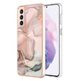 thumbnail image 1 of Designed for Samsung Galaxy S21 Marble Case, Ultra Thin Girls Women Plating Marble Designed Flexible Soft TPU IMD Marble Protective Case Cover for Samsung Galaxy S21 - Rosegold, 1 of 6