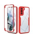 thumbnail image 1 of Designed for Samsung Galaxy S21 Plus Case Full-Body Bumper Case Cover Built in Screen Protector Shockproof Transparent Back 360 Full Body Protective Case for Samsung Galaxy S21 Plus, Red, 1 of 7