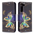 thumbnail image 1 of Designed for Samsung Galaxy S22 Plus 5G, Allytech Wallet PU Leather Card Slots Kickstand Flip Case Impact Resistant Protective Magnetic Closure Case for Galaxy S22 Plus 6.7", Gold Butterfly, 1 of 5