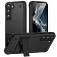 thumbnail image 1 of Designed for Samsung Galaxy S22 Plus Case, with Hidden Kickstand Military Grade Drop Protection Dustproof Hybrid Hard PC Kickstand Phone Case Cover for Men Women for S22 Plus, Black, 1 of 7