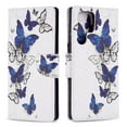 thumbnail image 1 of Designed for Samsung Galaxy S22 Ultra 5G, Allytech Wallet PU Leather Card Slots Kickstand Flip Case Impact Resistant Protective Magnetic Closure Case for Galaxy S22 Ultra 6.8", Blue Butterfly, 1 of 5