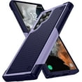 thumbnail image 1 of Designed for Samsung Galaxy S22 Ultra Case Gift Militay Grade Drop Protective Rugged Heavy Duty Cover Shockproof Case for Galaxy S22 Ultra Phone Case for Women Men boy Girl (Purple+Blue), 1 of 17