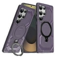 thumbnail image 1 of Designed For Samsung Galaxy S22 Ultra Phone Case,With 360° Spin Magnetic Stand Ring Kickstand,Fit for Mag-Safe,Military Grade Shockproof Heavy Duty Dropproof Tough Rugged Phone Case,Purple, 1 of 6