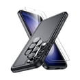thumbnail image 1 of Designed for Samsung Galaxy S23 Case, [10 FT Military Grade Drop Protection], 2 Pack [Tempered Glass Screen Protector+Camera Lens Protector] Heavy Duty Shockproof Case, Black, 1 of 1