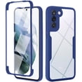 thumbnail image 1 of Designed for Samsung Galaxy S23 Case Full-Body Bumper Case Cover Built in Screen Protector Shockproof Transparent Back 360 Full Body Protective Case for Samsung Galaxy S23, Blue, 1 of 8