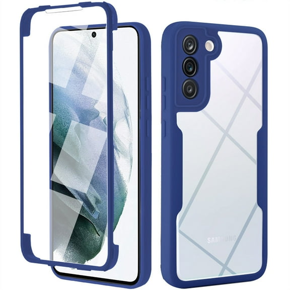 Designed for Samsung Galaxy S23 Case, Full-Body Protection Phone Cover with Screen Protector Built-in Touch Sensitive Anti Scratch Upgraded Shockproof TPU Bumper Case for S23 - Blue