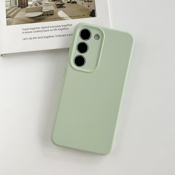 Designed for Samsung Galaxy S23 Case, Shockproof Liquid Silicone Protective Phone Case with Soft Anti-Scratch Microfiber Lining Slim Drop Protection Phone Cover Case for Galaxy S23, Grassgreen