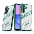 thumbnail image 1 of Designed for Samsung Galaxy S23 FE Case with Stand, Mil-Grade Drop Protection Adjustable Kickstand Ultra Slim Shockproof Hard PC Soft TPU Clear Portable Phone Cover for Galaxy S23 FE, Darkgreen, 1 of 7