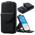 thumbnail image 1 of Designed for Samsung Galaxy S23 FE Wallet Case, Premium PU Leather Photo/Card/Cash Slots Kickstand Magnetic Snap Flip Case Cover with Crossbody Strap & Lanyard for Samsung Galaxy S23 FE, Black, 1 of 12