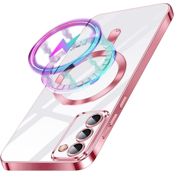 Designed for Samsung Galaxy S23 Plus 5G Case Clear Compatible with MagSafe Shockproof Protective Cell Phone Cases Cover Flexible Covers Soft Edge case for Galaxy S23 Plus case