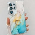 thumbnail image 1 of Designed for Samsung Galaxy S23 Ultra Case [Built-in 360° Rotatable Diamond Ring Holder Stand] Ultra Slim Marble Durable Sturdy Shockproof Phone Kickstand Protective TPU Case Cover, P, 1 of 9