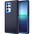 thumbnail image 1 of Entronix Heavy Duty Case Compatible with Galaxy S23 Ultra, Shockproof Hard Cover, Navy Blue, 1 of 8