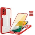thumbnail image 1 of Designed for Samsung Galaxy S24 FE Case Full-Body Bumper Case Cover Built in Screen Protector Shockproof Transparent Back 360 Full Body Protective Case for Samsung Galaxy S24 FE, Red, 1 of 9