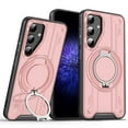thumbnail image 1 of Designed for Samsung Galaxy S24 FE Magnetic Hard Case, Compatible with Magsafe, Rugged 360 Rotating Ring Kickstand Heavy Duty Shockproof Protection Phone Case for Samsung Galaxy S24 FE, Pink, 1 of 8