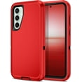 thumbnail image 1 of Designed for Samsung Galaxy S24 Heavy Duty Case, Triple Layer Protection Shockproof Dropproof Dustproof Anti-Scratch Phone Case Cover for Samsung Galaxy S24,Red, 1 of 7