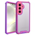 thumbnail image 1 of Designed For Samsung Galaxy S24+ Phone Case,Military-Grade Protection,Transparent Back Designing,Heavy Duty Anti-Drop Shockproof Bicolor Rugged 4-in-1 Phone Case For Samsung Galaxy S24+,Purple, 1 of 8