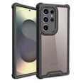 thumbnail image 1 of Designed For Samsung Galaxy S24 Ultra Clear Phone Case,Two-color Design,Heavy Duty Shockproof Protection,Anti-Drop,Durable 4-Layer Transparent Back Protective Heavy Duty Phone Case,Black, 1 of 8