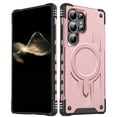 thumbnail image 1 of Designed for Samsung Galaxy S24 Ultra - Compatible with MagSafe Support Wireless Charging Rugged Shockproof Anti-Slip Military Grade Protective Phone Cover for Samsung Galaxy S24 Ultra, Rosegold, 1 of 7