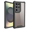 thumbnail image 1 of Designed For Samsung Galaxy S24 Ultra Phone Case,Military-Grade Protection,Transparent Back Designing,Heavy Duty Anti-Drop Shockproof Bicolor Rugged 4-in-1 Phone Case,Black, 1 of 8