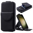 thumbnail image 1 of Designed for Samsung Galaxy S24 Ultra Wallet Case, Premium PU Leather Photo/Card/Cash Slots Kickstand Magnetic Snap Flip Case Cover with Crossbody Strap & Lanyard for Samsung Galaxy S24 Ultra, Black, 1 of 12