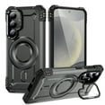 thumbnail image 1 of Designed for Samsung Galaxy S25 Armor Case with Camera Cover Stand, Shockproof Protection Compatible with MagSafe Rugged Case Cover for Galaxy S25, Support Car Magnetic Holder - Gray, 1 of 7