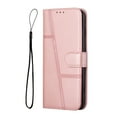 thumbnail image 1 of Designed for Samsung Galaxy S25 Case, Luxury PU Leather Wallet Phone Case with Card Holder Flip Folio Protective Shockproof Cover [Kickstand Feature][Wrist Strap] for Samsung S25,Rosegold, 1 of 8