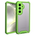 thumbnail image 1 of Designed For Samsung Galaxy S25 Clear Phone Case,Two-color Design,Heavy Duty Shockproof Protection,Anti-Drop,Durable 4-Layer Transparent Back Protective Heavy Duty Phone Case,Green, 1 of 8