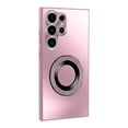 thumbnail image 1 of Designed for Samsung Galaxy S25 Plus Case, Skin Friendly Smoothly Magsafe Ring Bracket Drop Protection Cover Shockproof Ultra Slim Anti-Scratch Lightweight for Galaxy S25 Plus - Pink, 1 of 6