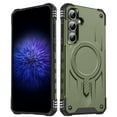 thumbnail image 1 of Designed for Samsung Galaxy S25 Plus - Compatible with MagSafe Support Wireless Charging Rugged Shockproof Anti-Slip Military Grade Protective Phone Cover for Samsung Galaxy S25 Plus, Armygreen, 1 of 7