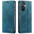 thumbnail image 1 of Designed for Samsung Galaxy S25 Plus Wallet Case, Classic PU Leather Flip Cover with Kickstand, RFID Blocking Card Slots, Magnetic Clasp, Full Body Protective Shockproof Phone Case, Green, 1 of 12