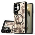 thumbnail image 1 of Designed For Samsung Galaxy S25 Ultra Magnetic Phone Case,Compatible with Mag-safe,Camouflage Print Back Design,Heavy Duty Shockproof Drop Protection,With Lens Ring Kickstand,Durable Phone Case,C, 1 of 5