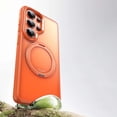 thumbnail image 1 of Designed For Samsung Galaxy S26 Ultra Magnetic Phone Case,360° Rotatable Ring Stand,Raised Camera Frame,Compatible with MagSafe,Shockproof Rugged Anti-fall Ultra Slim Phone Case Cover,Orange, 1 of 7