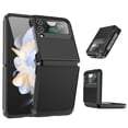 thumbnail image 1 of Designed for Samsung Galaxy Z Flip 3 Case with Hinge Protection, Z Flip 3 Cover Shockproof Protective Anti-Scratch Anti-fingerprint Hard PC Case for Samsung Galaxy Z Flip 3 - Black, 1 of 7