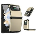 thumbnail image 1 of Designed for Samsung Galaxy Z Flip 3 Case with Hinge Protection, Z Flip 3 Cover Shockproof Protective Anti-Scratch Anti-fingerprint Hard PC Case for Samsung Galaxy Z Flip 3 - Gold, 1 of 7