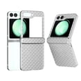 thumbnail image 1 of Designed for Samsung Galaxy Z Flip 5 Case with Hinge Protection, Anti-Slip Shockproof Protective Scratch Resistant Slim Fit Hard PC Phone Case Cover for Samsung Galaxy Z Flip 5, Silver, 1 of 5