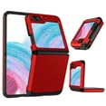 thumbnail image 1 of Designed for Samsung Galaxy Z Flip 6 Case with Hinge Protection, Z Flip 6 Cover Shockproof Protective Anti-Scratch Anti-fingerprint Hard PC Case for Samsung Galaxy Z Flip 6 - Red, 1 of 7