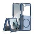 thumbnail image 1 of Designed for Samsung Galaxy Z Flip 6 Magnetic Phone Case,Compatible with Mag-Safe,Military Grade Shockproof Anti-Scratch Durable Rugged Ultra Slim Skin Feel Translucent Phone Case,Darkblue, 1 of 6