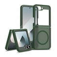 thumbnail image 1 of Designed for Samsung Galaxy Z Flip 6 Magnetic Phone Case,Compatible with Mag-Safe,Military Grade Shockproof Anti-Scratch Durable Rugged Ultra Slim Skin Feel Translucent Phone Case,Darkgreen, 1 of 6