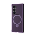 thumbnail image 1 of Designed for Samsung Galaxy Z Fold 5 Carbon Fiber Case Magnetic Ring Holder Kickstand [Compatible with MagSafe], Rugged Shockproof Anti-Scratch Phone Case Cover for Samsung Galaxy Z Fold 5,Purple, 1 of 6