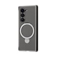 thumbnail image 1 of Designed for Samsung Galaxy Z Fold 6 Carbon Fiber Case Magnetic Ring Holder Kickstand [Compatible with MagSafe], Rugged Shockproof Anti-Scratch Phone Case Cover for Samsung Galaxy Z Fold 6,Gray, 1 of 6