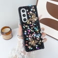 thumbnail image 1 of Designed for Samsung Galaxy Z Fold 6 Case Cute for Women Girls, Luxury Sparkle Rhinestone Crystal Chain Bracelet Bling Glitter Diamond Slim Shockproof Cover for Samsung Galaxy Z Fold 6, Black, 1 of 8