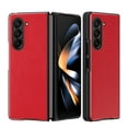 thumbnail image 1 of Designed for Samsung Galaxy Z Fold 6 Case, Slim Thin PU Leather Shockproof Protective Phone Case Cover, Samsung Galaxy Z Fold 6 5G Protective Case, Red, 1 of 10