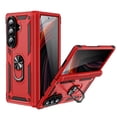 thumbnail image 1 of Designed for Samsung Galaxy Z Fold 7 5G Case, Military Grade Protective Phone Case Cover with Enhanced Metal Ring Kickstand [Support Magnet Car Mount] Compatible with Z Fold 7 5G, Red, 1 of 8