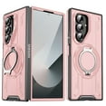 thumbnail image 1 of Designed for Samsung Galaxy Z Fold 7 Magnetic Hard Case, Compatible with Magsafe, Rugged 360 Rotating Ring Kickstand Heavy Duty Shockproof Protection Phone Case for Samsung Galaxy Z Fold 7, Pink, 1 of 8